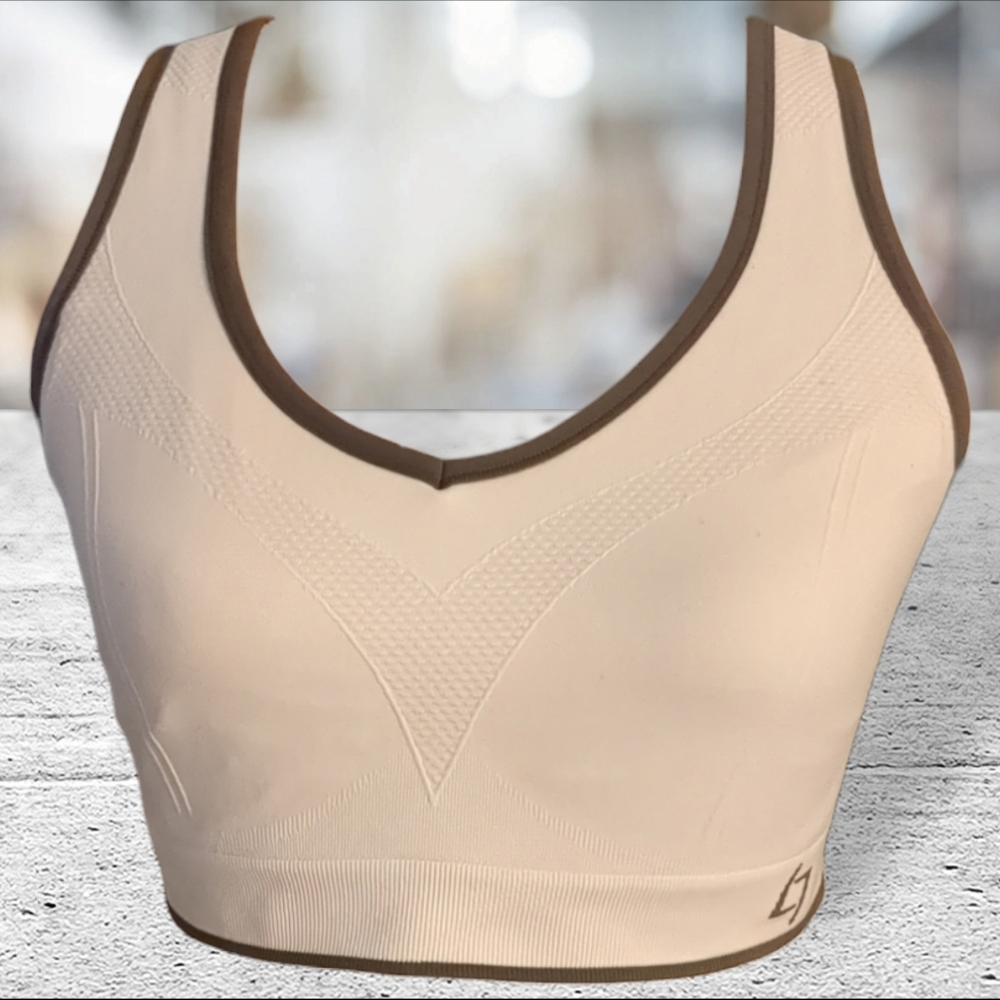 Sport essentials sports bra gray and white size 1X